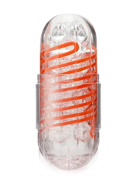 Tenga Spinner 02 Hexa Masturbator, transparent/orange