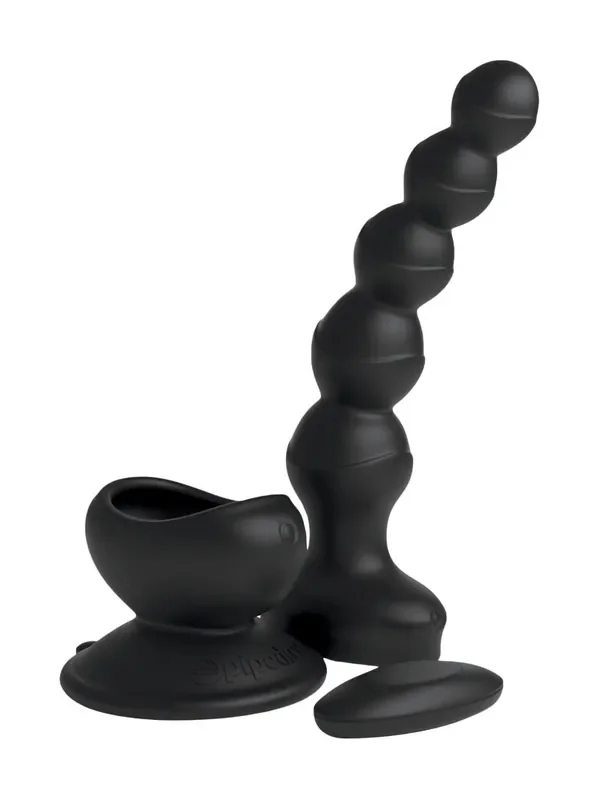 Threesome Wall Banger Beads Vibro-Analkette, schwarz