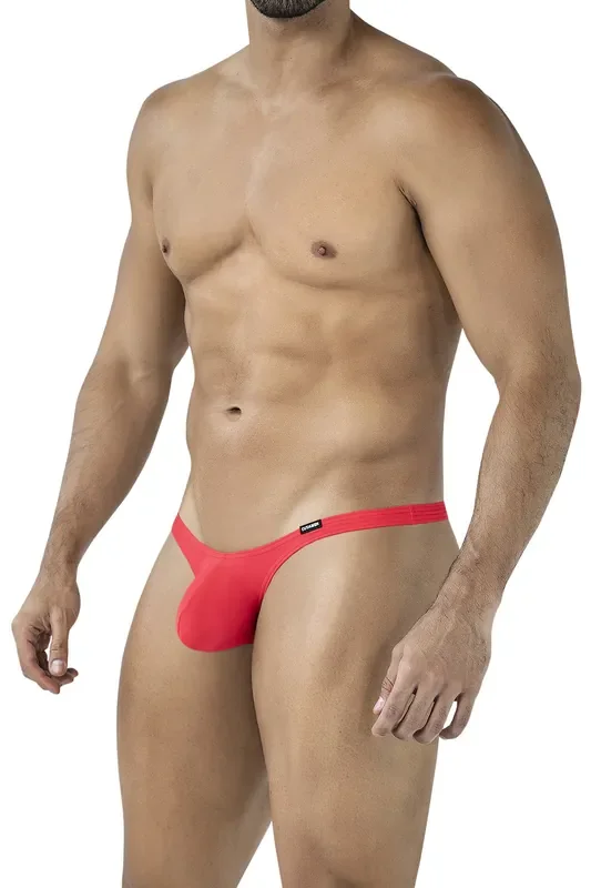 Tief geschnittener Bulge-String aus weicher Mikrofaser – Scharlachrot