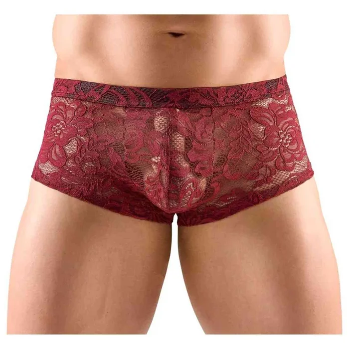 Transparente Pants aus floraler Spitze