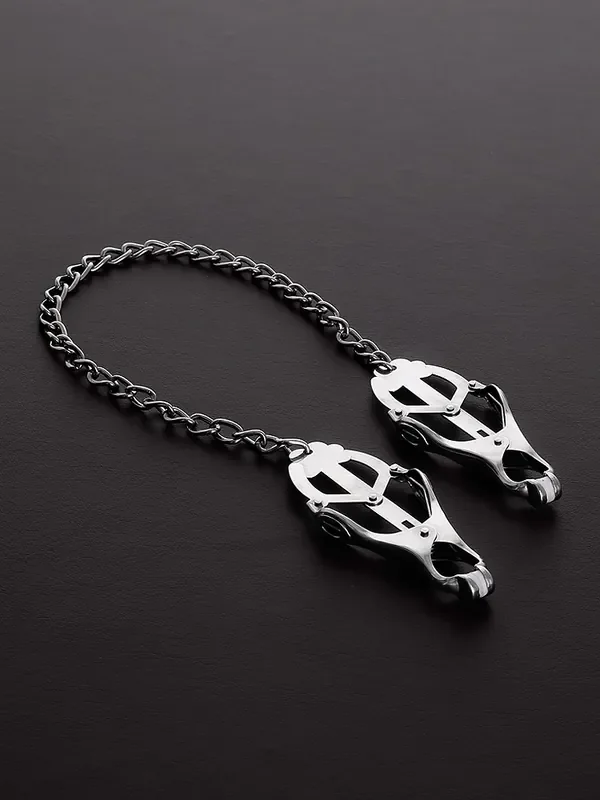 Triune Clover Nipple Clamp Edelstahl-Nippelklemmen mit Kette
