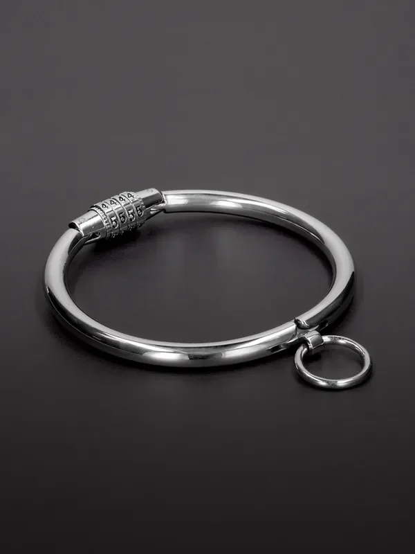 Triune Collar with Combination Lock Edelstahl-Halsfessel