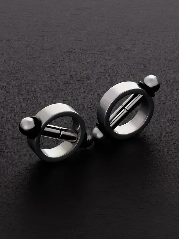Triune Magnetic Nipple Pinchers Edelstahl-Magnet-Nippelclips, schwarz