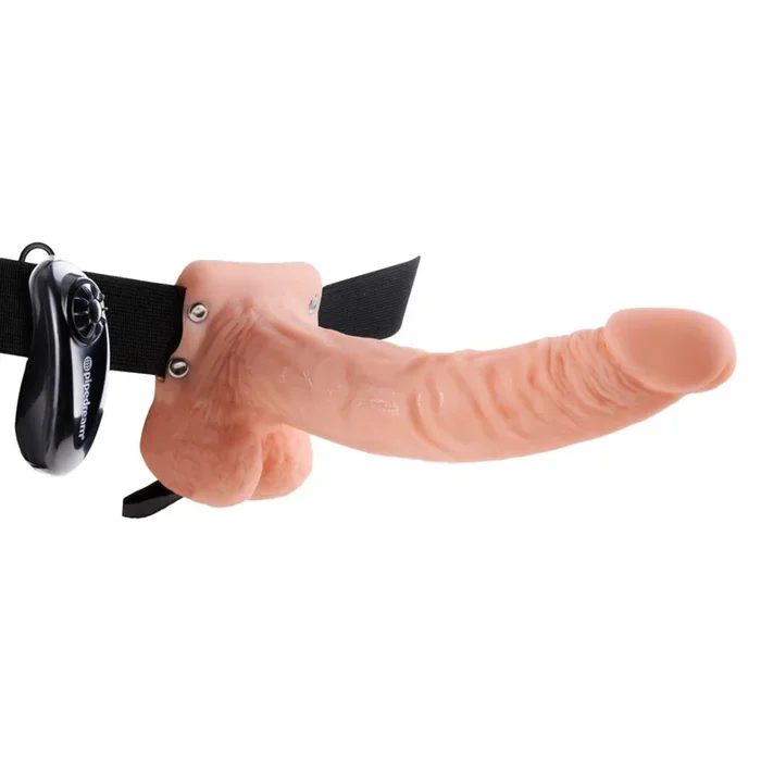 Umschnallvibrator „9″ Vibrating Hollow Strap-on“