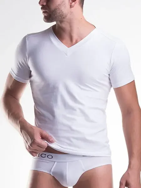 Unico Clasicos V-Neck-Shirt, weiß