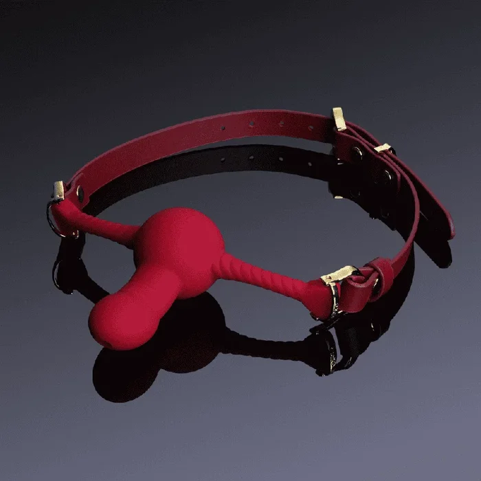 UPKO Bâillon buccal Dildo Rouge