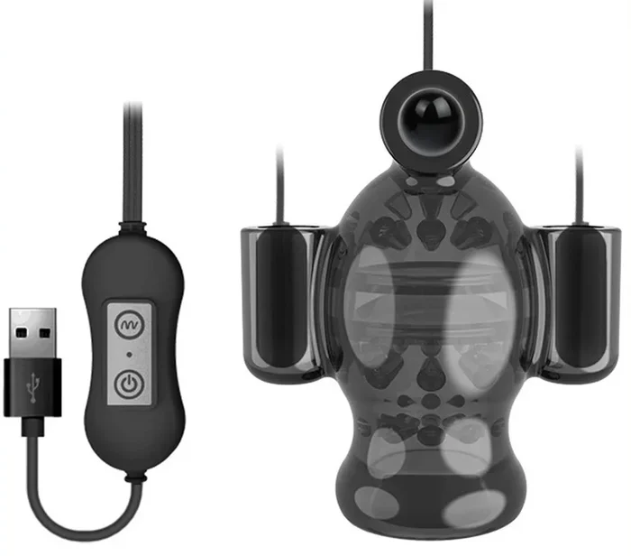 USB Penis-Trainer mit 3 Vibratoren (Typ E)