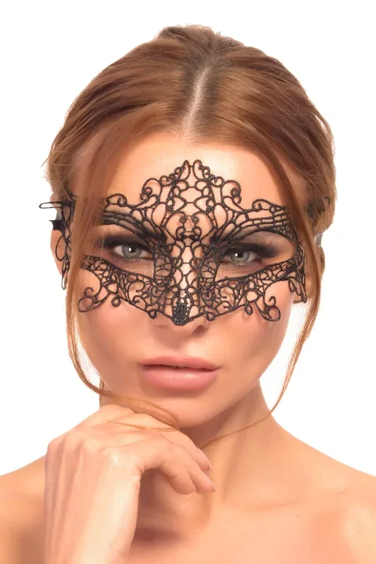 Venezianische Augenmaske Modell 2 – Schwarz
