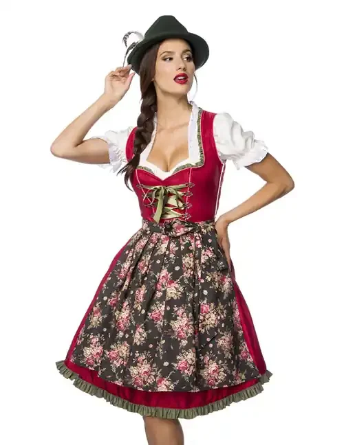 Verträumtes Dirndl mit Denim