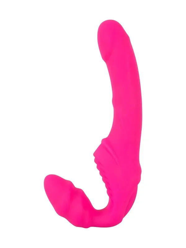 Vibrating Strapless Strap-On Strap-On-Vibrator, pink