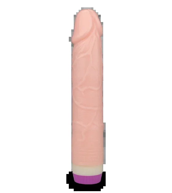 Vibrierender Naturdildo mit Aderung