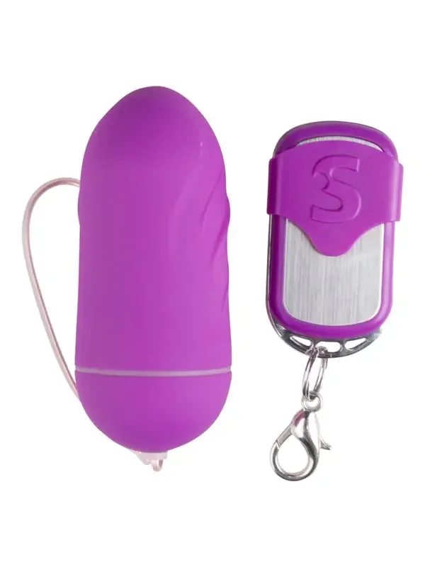Vibro-Ei mit Riffeln in Violett