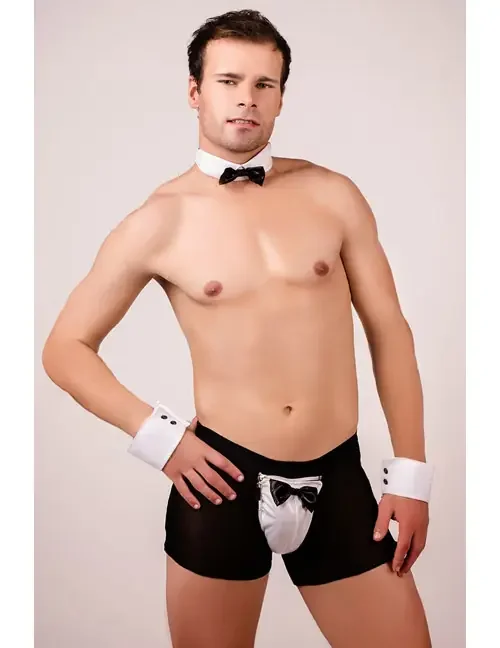 vierteiliges Kellner-Outfit MC/9042 schwarz/weiß