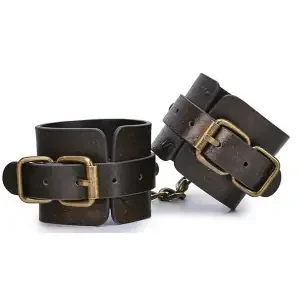 Vintagy Leder-Handfesseln