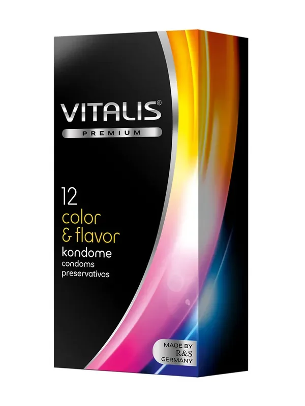 Vitalis Color & Flavor Kondome 12er Pack