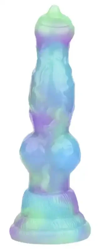 Wafus Dildo 16 x 4.5 cm Grün-Violett