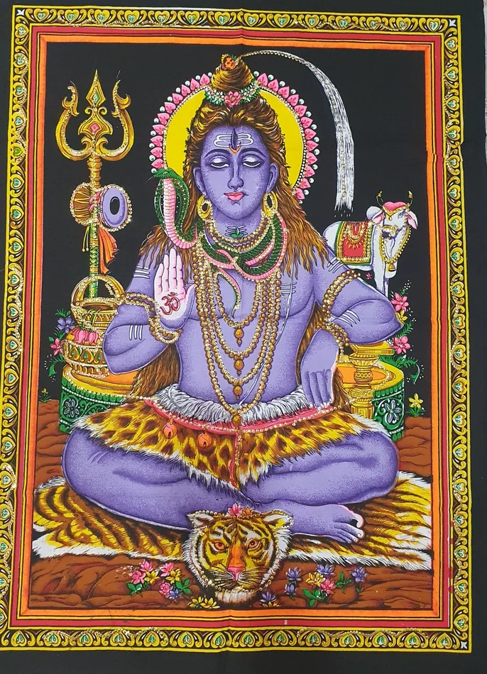 Wandbild Shiva – 116 x 84 cm
