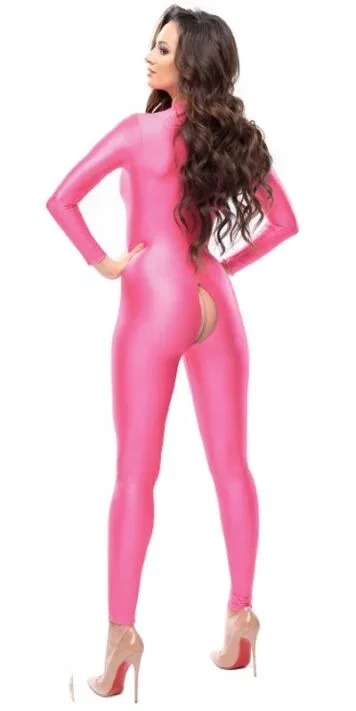 Wetlook-Bodystocking Pink
