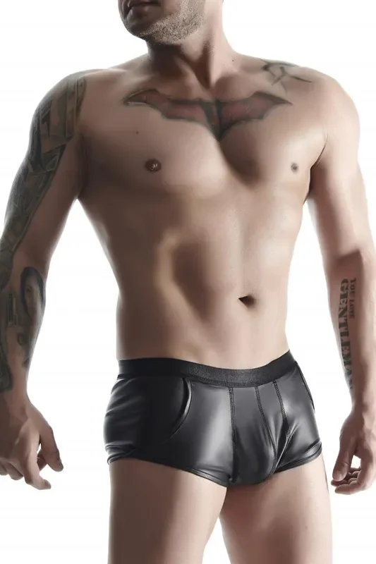 Wetlook-Short mit Gummibund