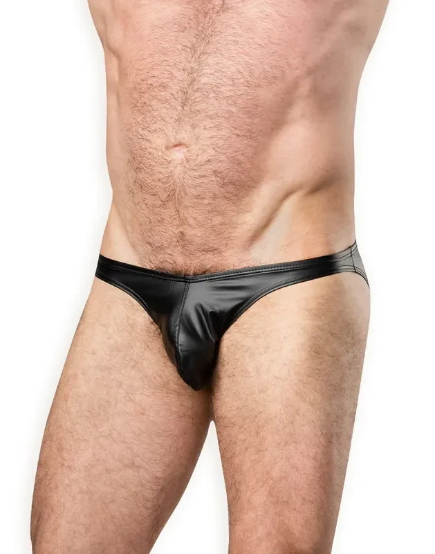 Wetlook-Slip – Schwarz