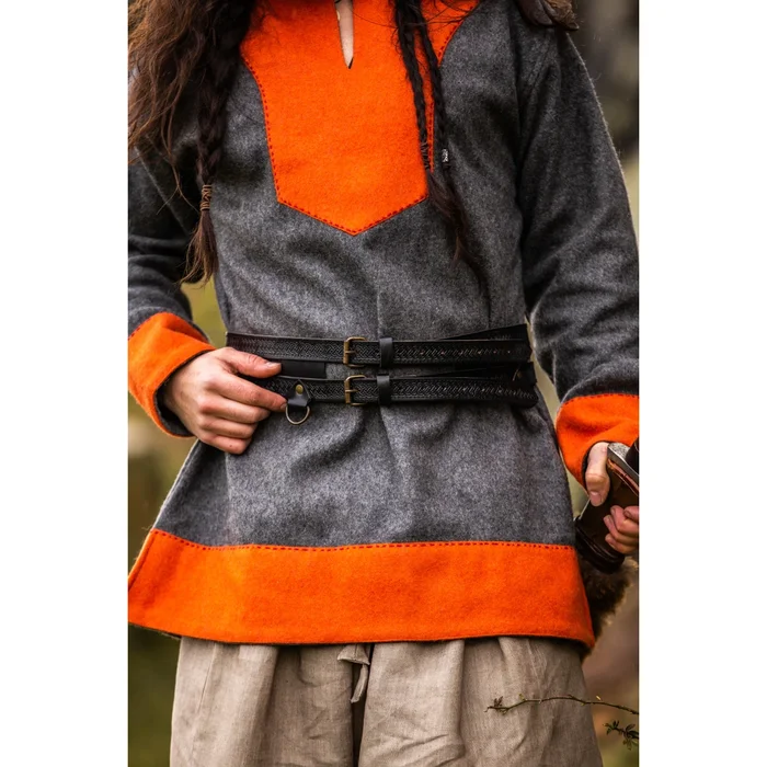 Wikinger Leder Doppelgürtel