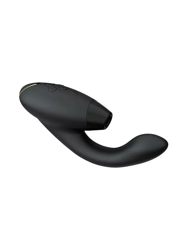 Womanizer Duo 2 Klitorisstimulator mit Vibrator, schwarz