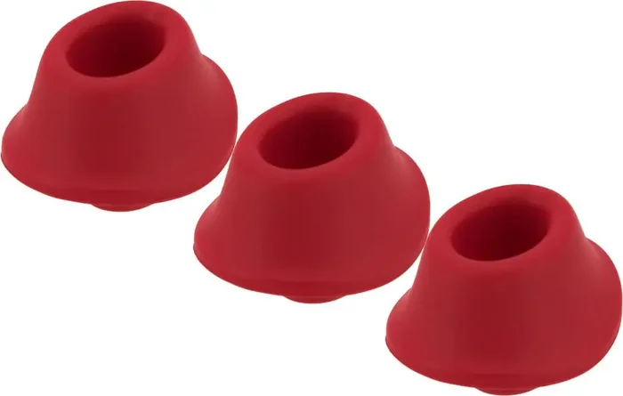 Womanizer Ersatzkappen für Premium – Größe M – Rot – 3-teilig