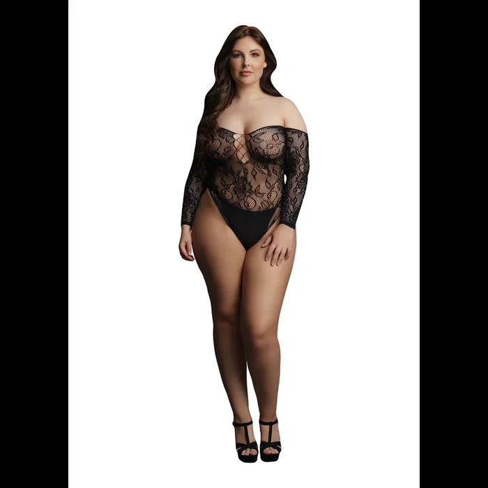 Wonder Rhinestone Bodysuit – Plus Size