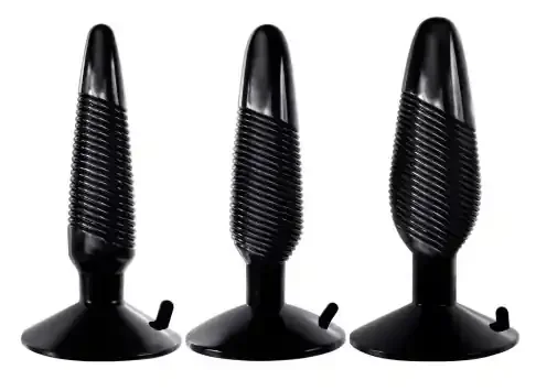Xplorer 3er-Set Plugs schwarz