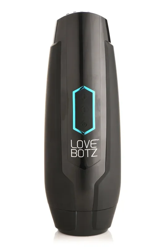 XR Brands – Stoßende und Vibrationsmasturbator – Schwarz