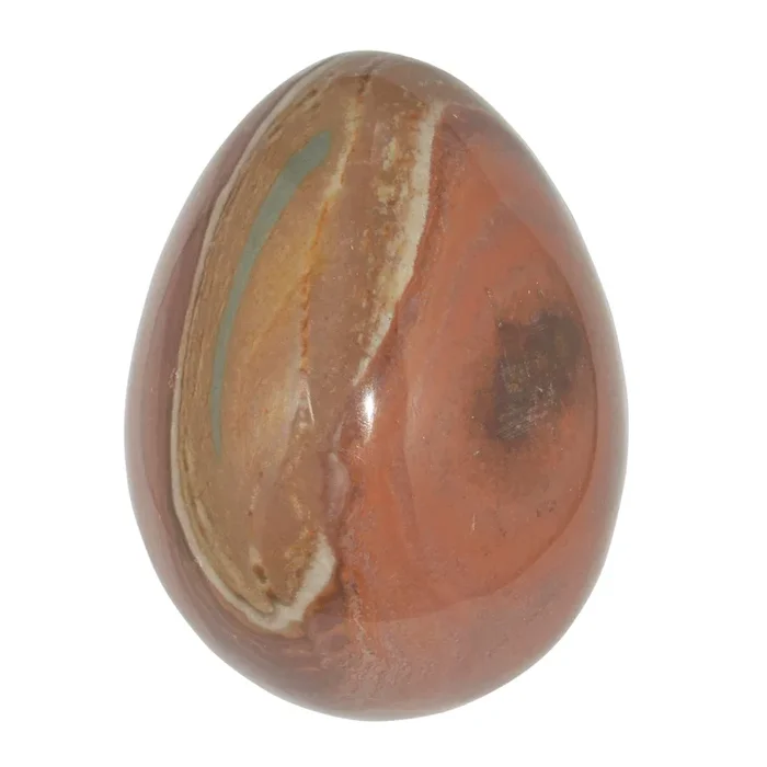 Yoni-Ei Bunt Jaspis – 5 x 3,5 cm – ungebohrt
