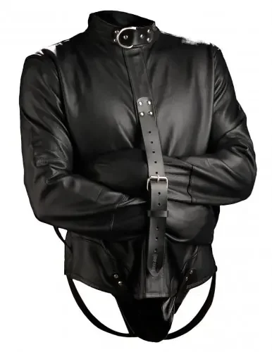 Zwangsjacke aus Leder
